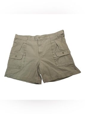 Cabela’s Men’s Cargo Shorts 42 Khaki Utility Outdoor Hiking Workwear Pockets